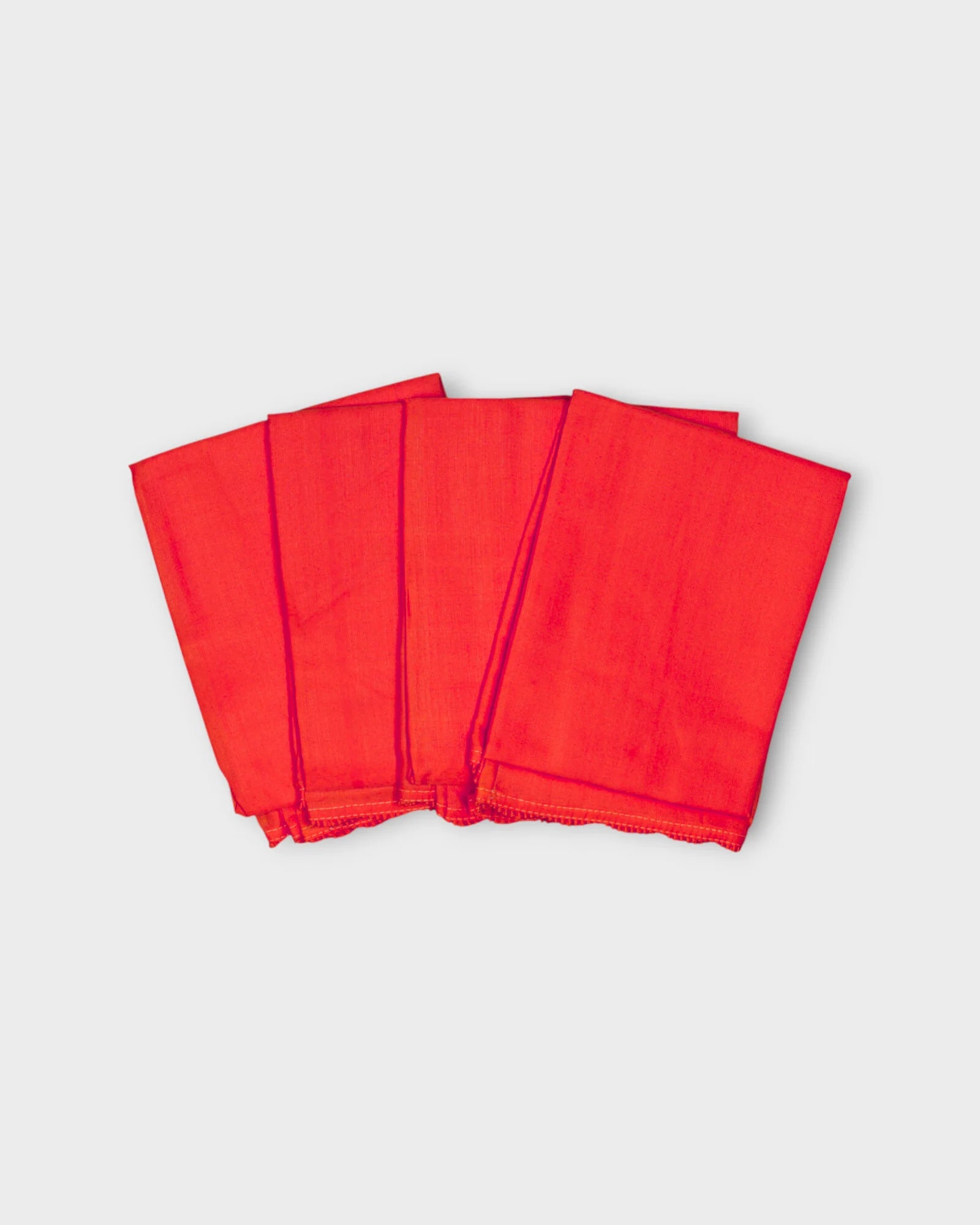 Red Cotton Ankle Length Petticoat
