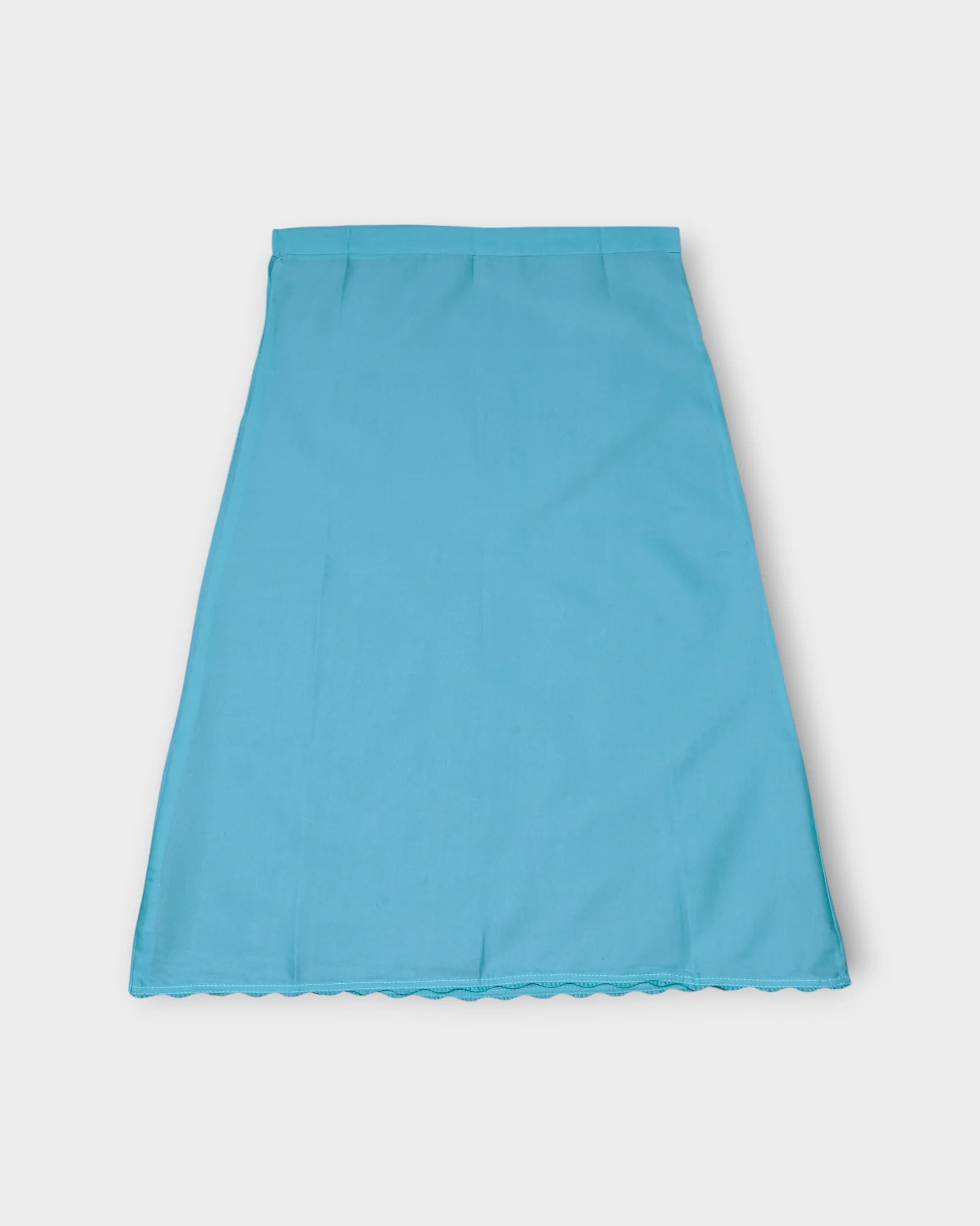 Sky Blue Cotton Ankle Length Petticoat