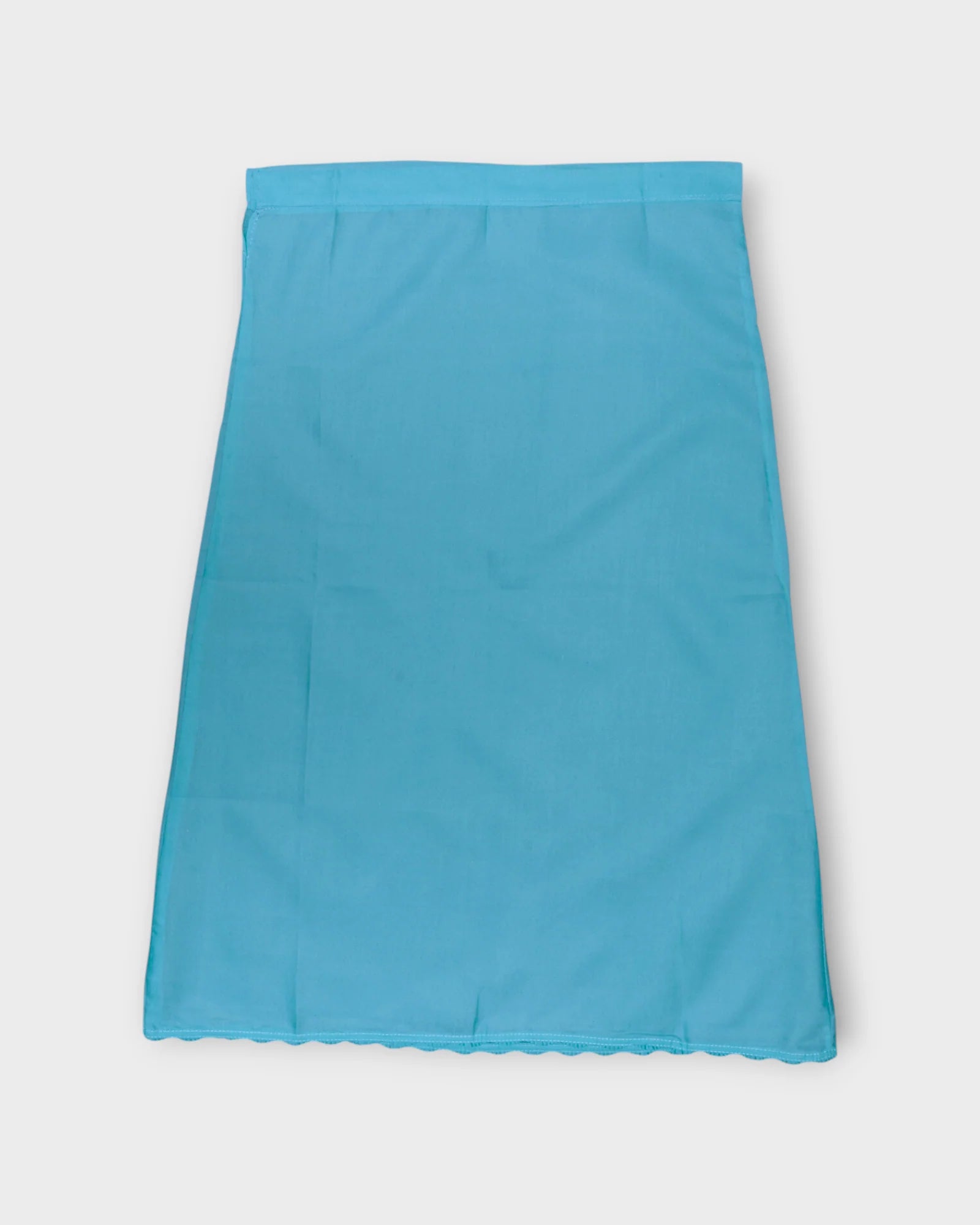 Sky Blue Cotton Ankle Length Petticoat