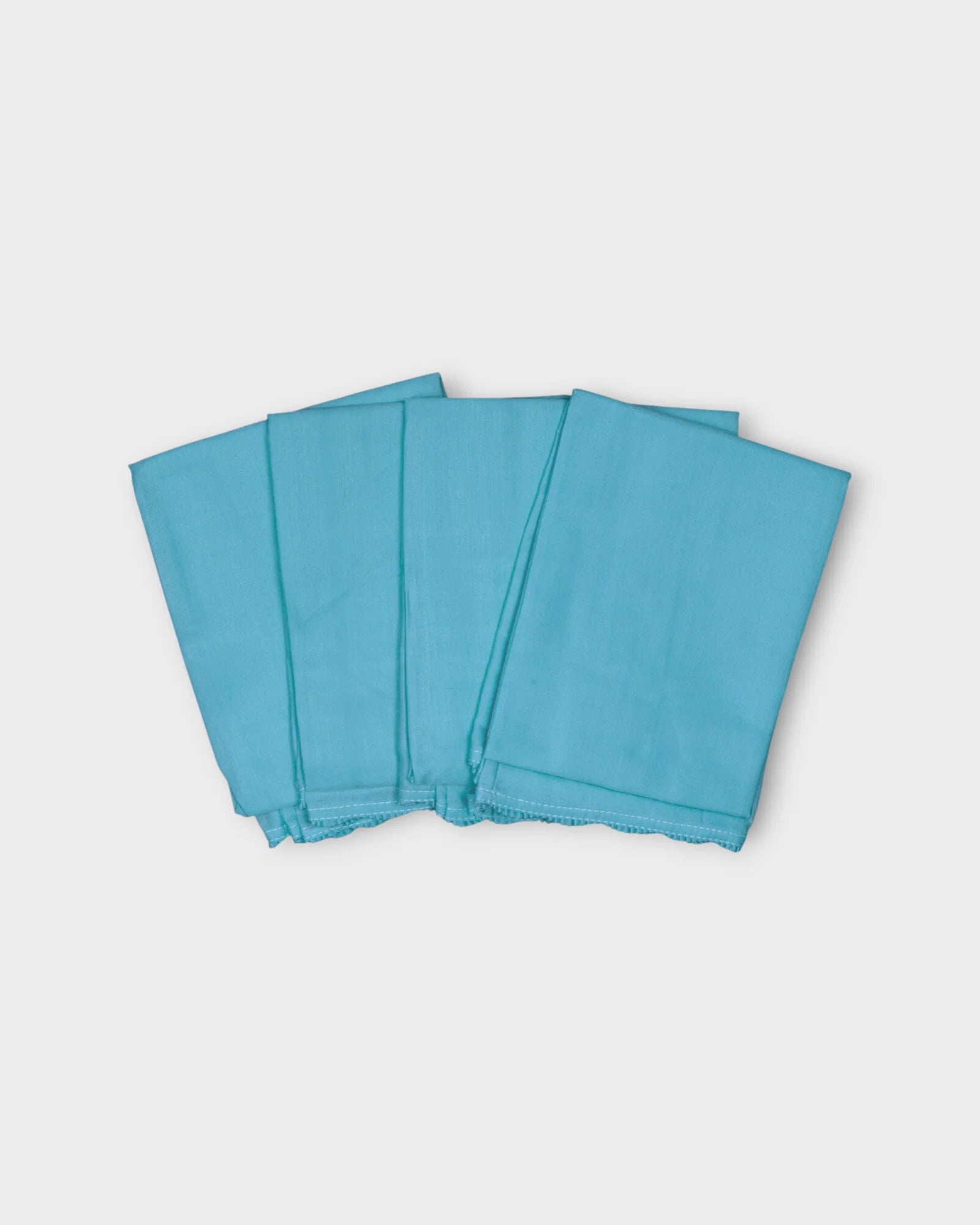 Sky Blue Cotton Ankle Length Petticoat