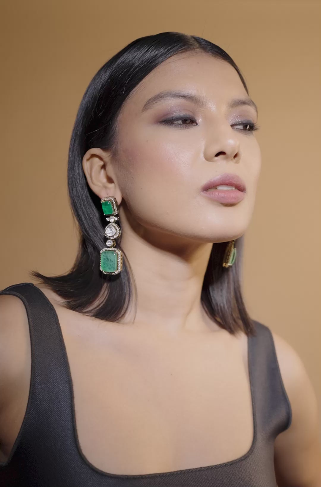 Load video: Victorian Mint Elegance Earrings