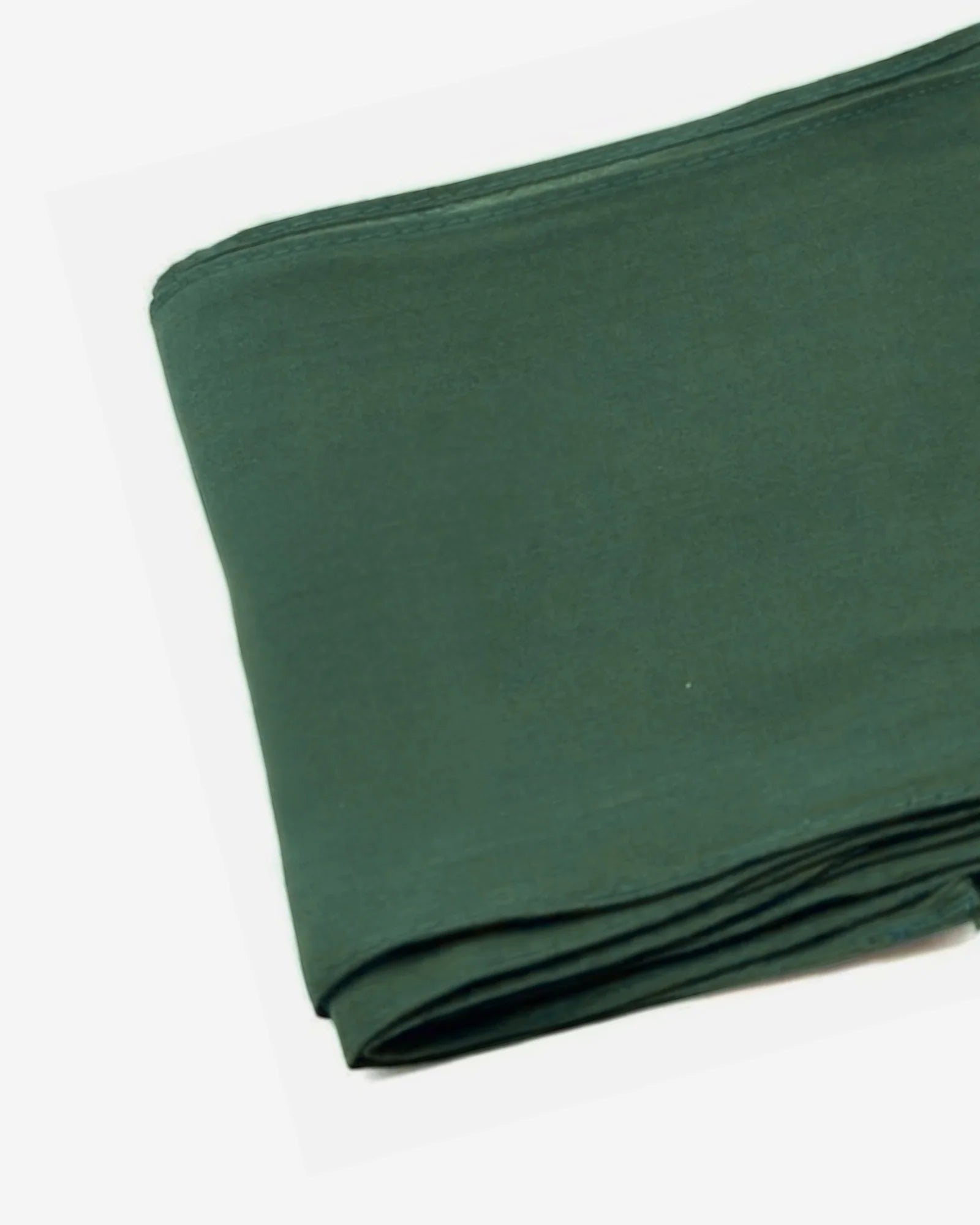 Dark Green Cotton Saree Fall