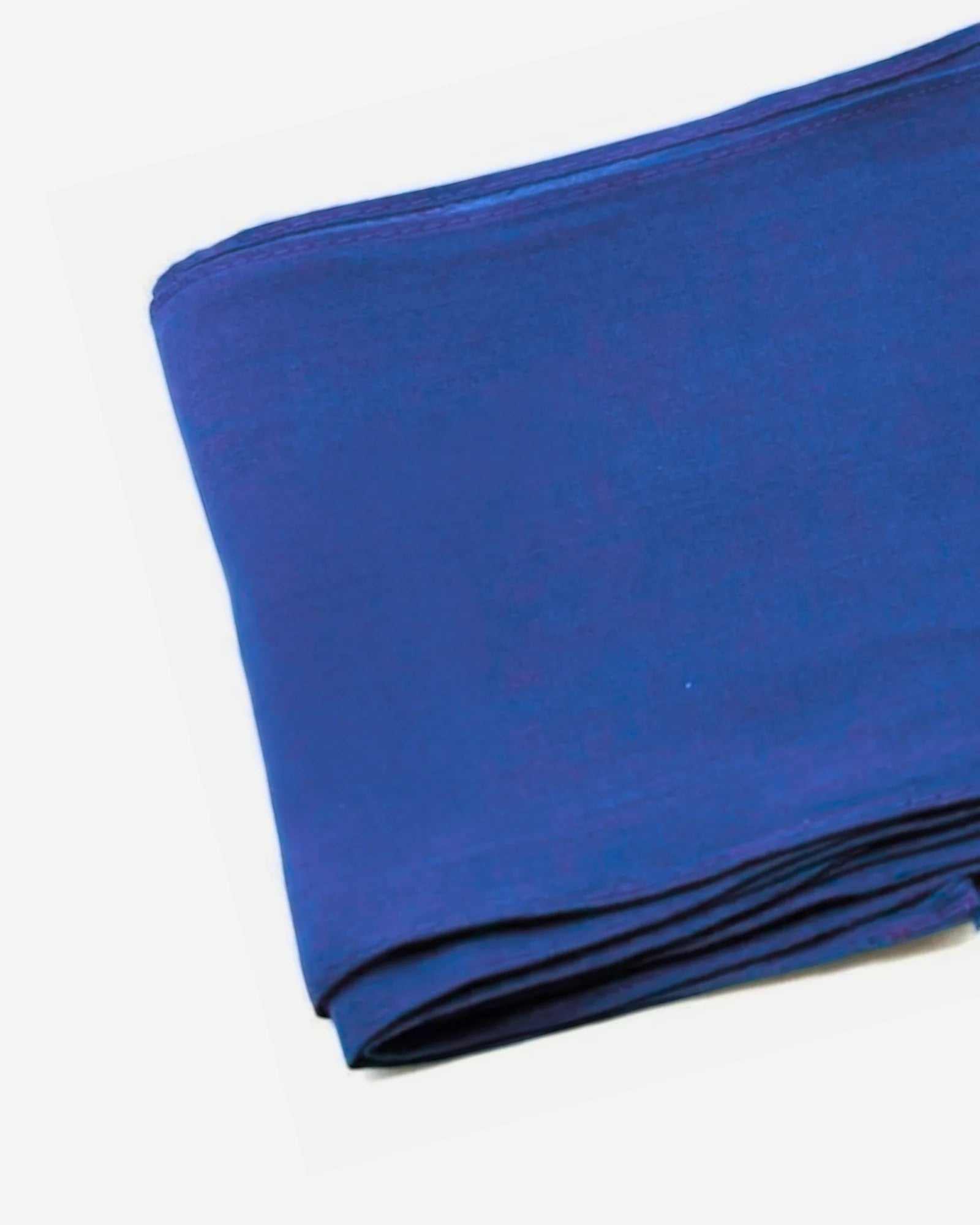 Navy Blue Cotton Saree Fall