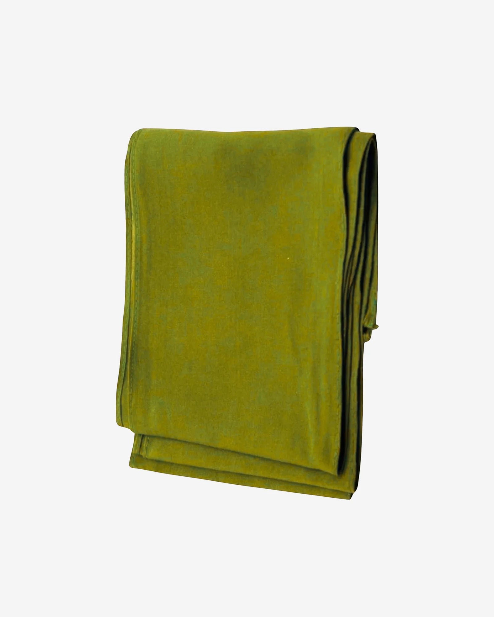Olive Green Cotton Saree Fall