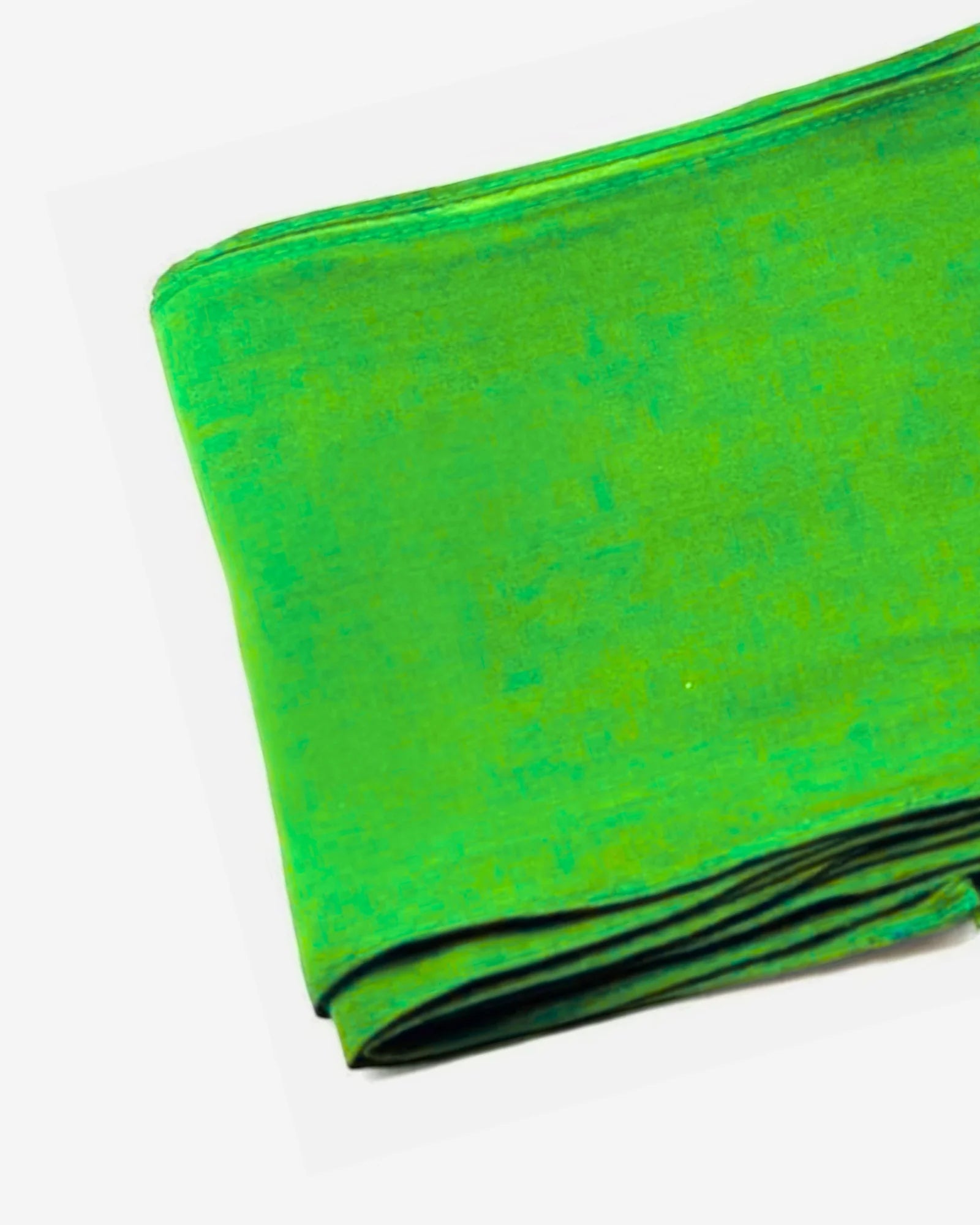 Parrot Green Cotton Saree Fall