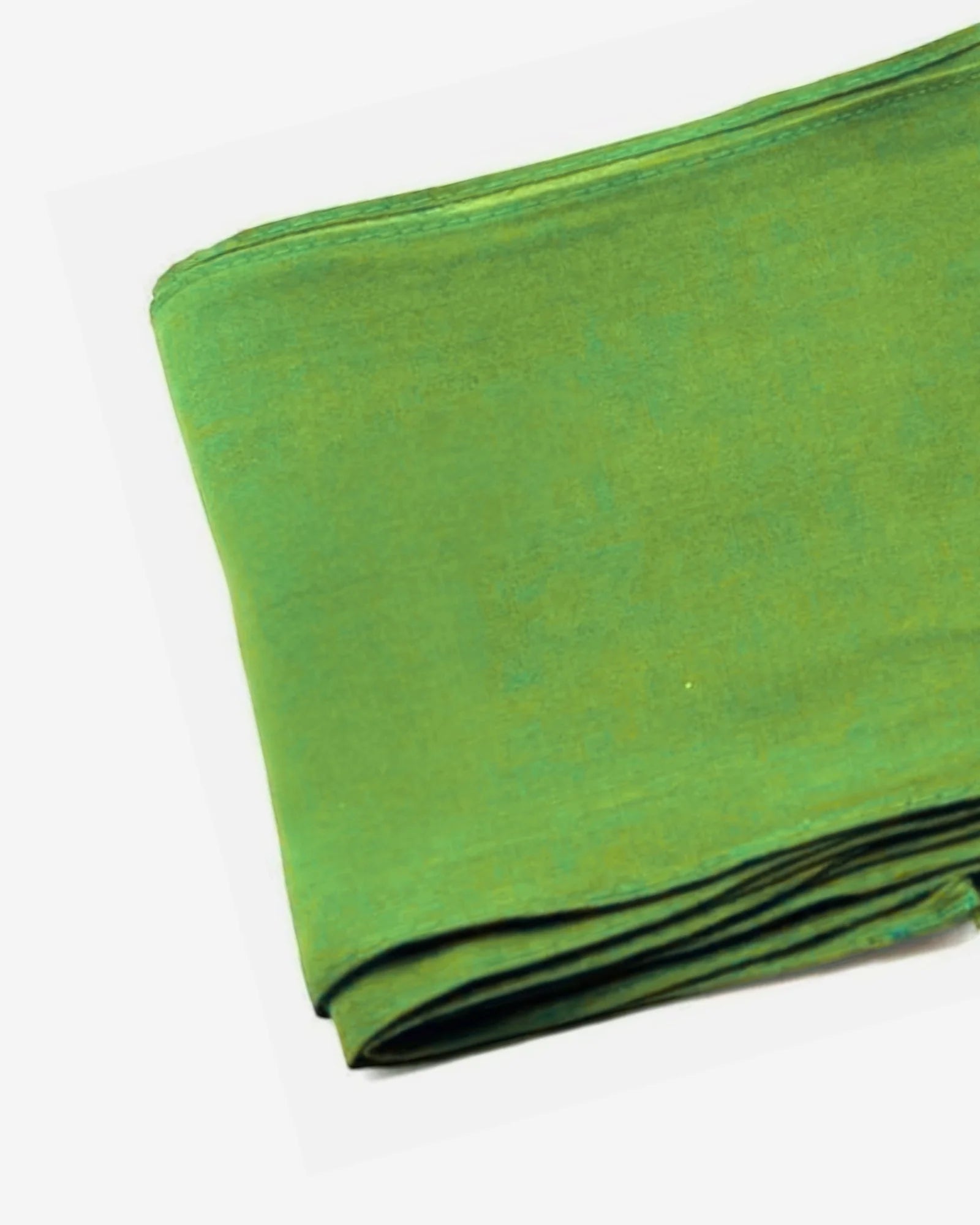 Pista Green Cotton Saree Fall