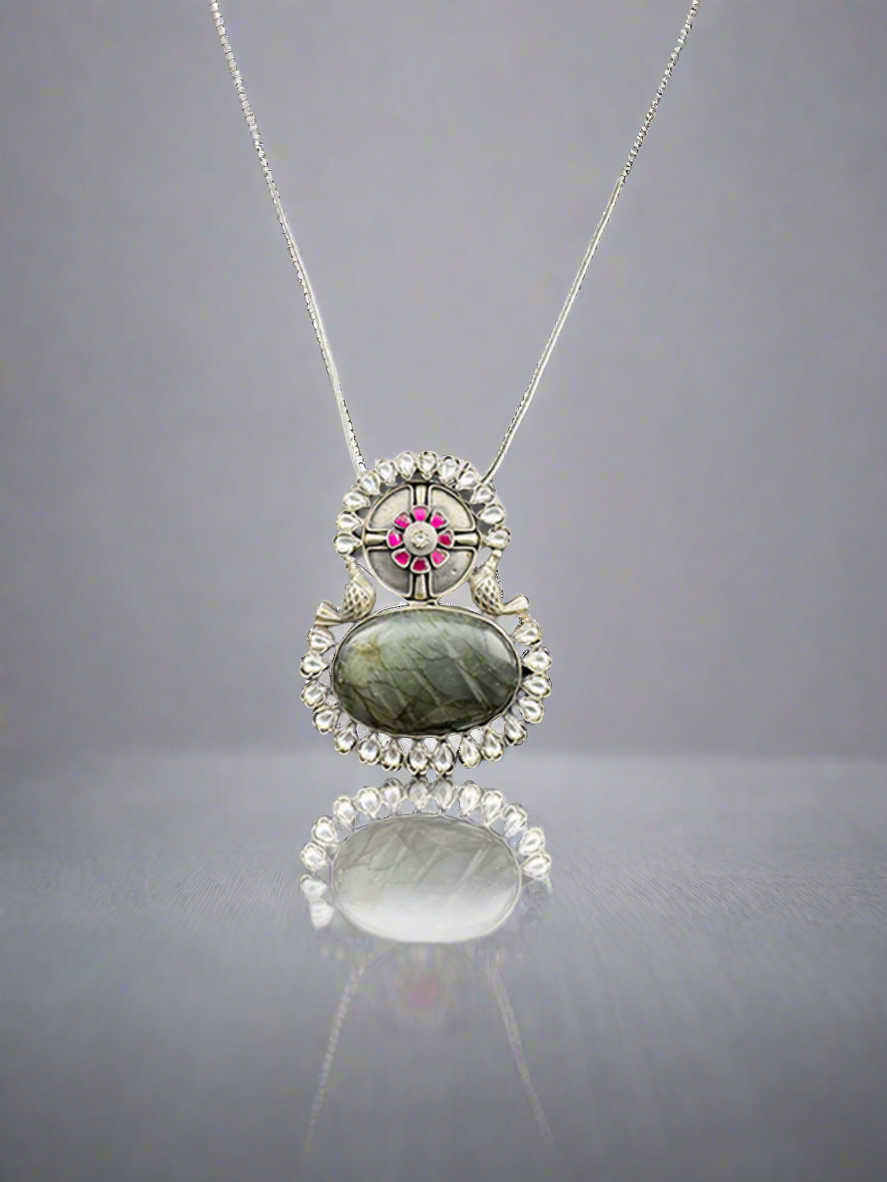 Silver Skylark Pendant With Chain