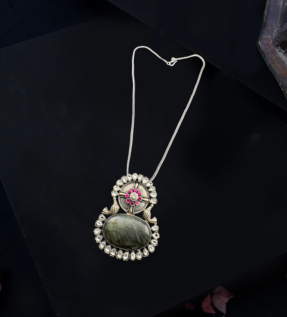 Silver Skylark Pendant With Chain