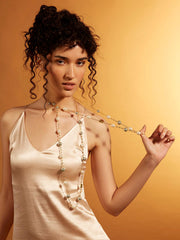 Pearl Symphony Long bijou Necklace - Dyulokha