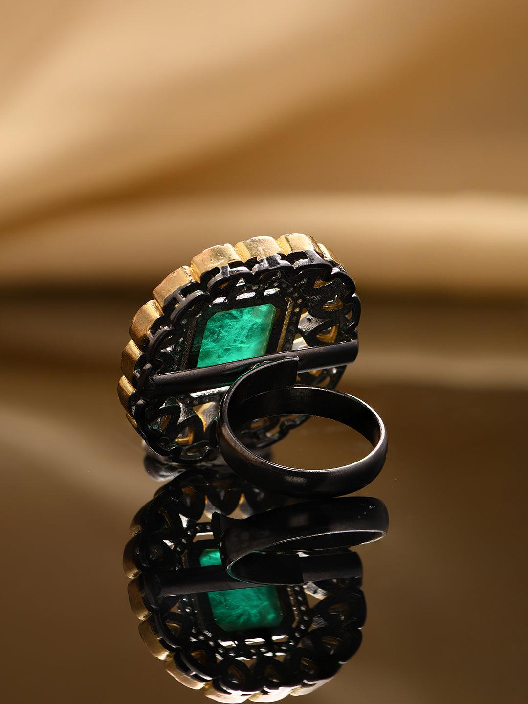 Sacred Splendor Polki Ring - Dyulokha